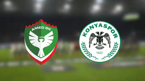 Amedspor Konyaspor maçının ilk 11'leri belli oldu: Sürpriz isimler var