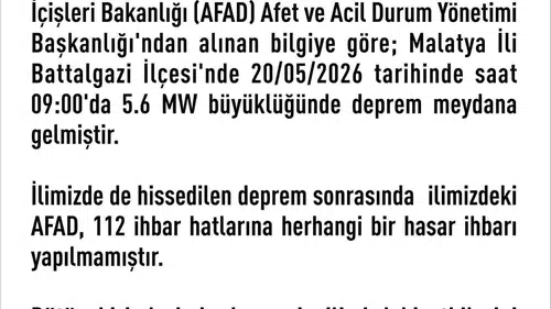 Malatya merkezli deprem Elazığlıları sokağa döktü