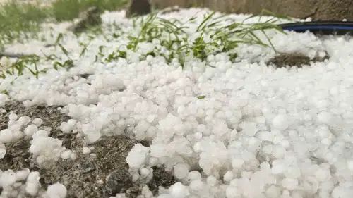Muş Hasköy’de aniden bastıran dolu hayatı durdurdu