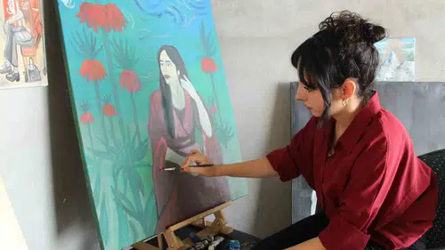 Şırnaklı genç ressamın bodrum katındaki sanat mücadelesi