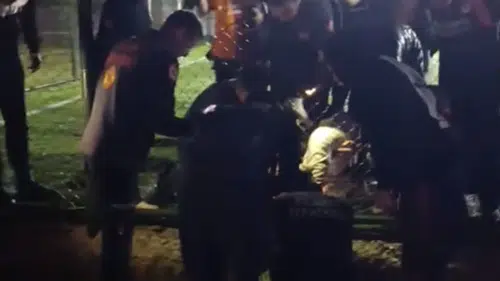 Elazığ’da halı saha maçında korkutan kaza
