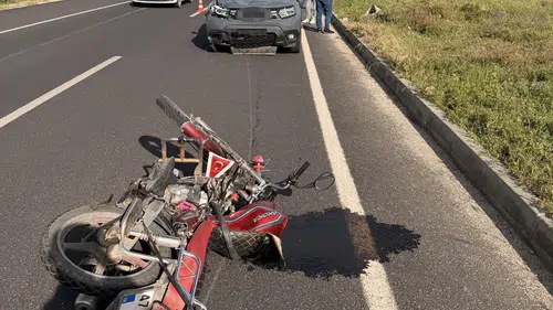 Midyat yolunda motosiklet kazası acı bitti