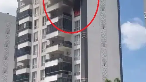 Diyarbakır'da yüksek binada korkutan yangın