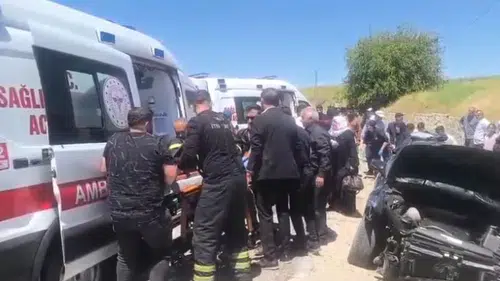 Batman yolunda kaza sonucu altı kişi yaralandı