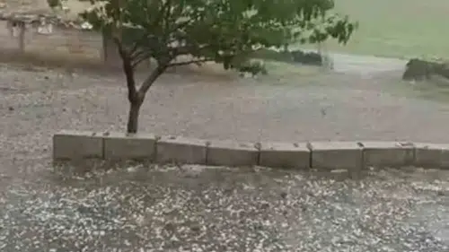 Siverek’te dolu felaketi tarlaları vurdu