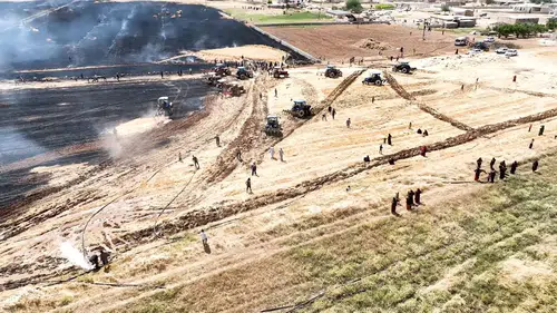 Şanlıurfa alevlere teslim oldu