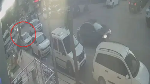 Siirt'te balkondan düşen bebek kameraya yakalandı