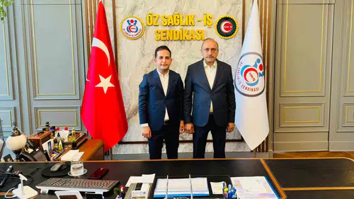 Aküzüm ve Sert sendikal gündemi Ankara'da masaya yatırdı