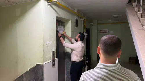Siirt’te bindiğiniz asansöre dikkat edin