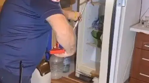 Elazığ’da bir ev sahibi buzdolabında yılanla karşılaştı