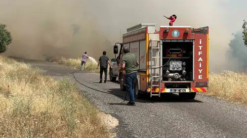 Diyarbakır Eğil'de hasat vakti büyük yangın felaketi