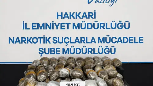 Hakkari polisinden büyük uyuşturucu operasyonu