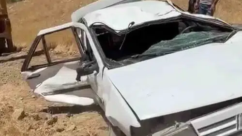 Siirt Kurtalan yolunda ağır kaza 2 kişi hastaneye kaldırıldı
