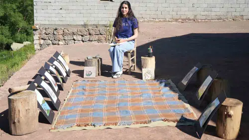 Muşlu Berfin sessizliğini fırçasıyla tuvale taşıyor