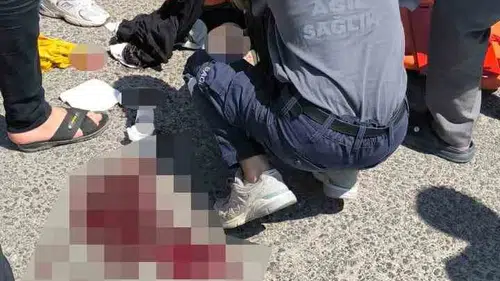 Nusaybin yolunda motosiklet kazası bir kişi ağır yaralandı