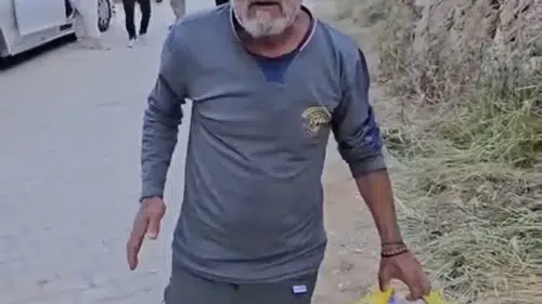 Çermik’te piknikçilerin bıraktığı çöpleri bir vatandaş tek başına temizledi