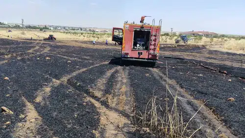 Kızıltepe'de hasat öncesi büyük yangın
