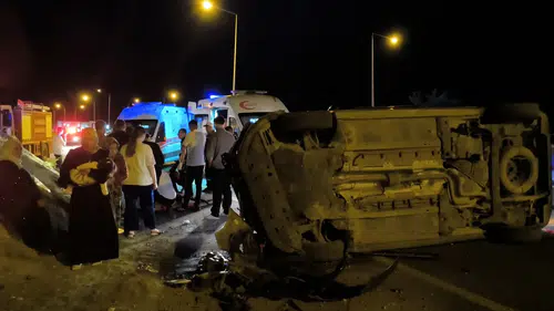 Batman'da düğün dönüşü kaza 6 kişi yaralandı