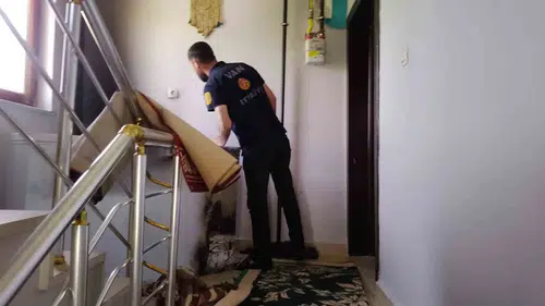 Van İpekyolu’nda ev yangını paniği