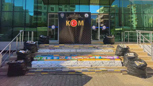 Şanlıurfa polisinden kaçakçılara lastikli baskın