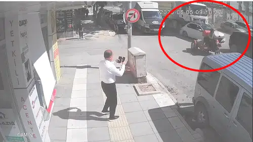 Elazığ’da dehşet anları kamyondan kaçış saniye saniye kaydedildi