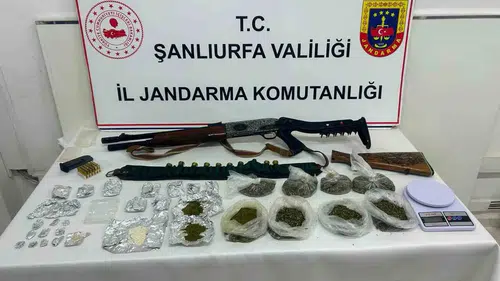 Suruçta uyuşturucu baskını sonucu bir kişi emniyete götürüldü