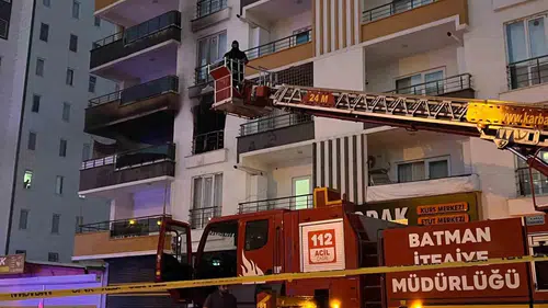 Batman Emekli TOKİ konutlarında bir dairede yangın paniği yaşandı