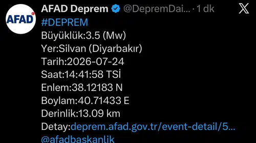 Silvan merkezli sarsıntı bölgeyi hareketlendirdi