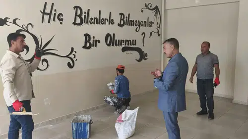 Patnos genelinde okullar yaz tatiliyle birlikte yenileniyor