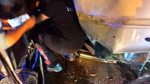 Van Tuşba yolunda otomobil devrildi dört kişi yaralandı
