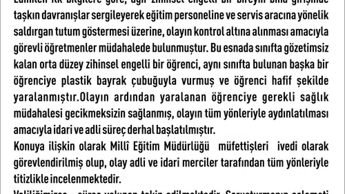 Elazığ’daki rehabilitasyon merkezinde engelli çocuğa şiddet iddiasına soruşturma açıldı