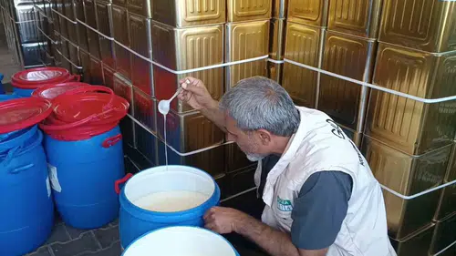 Şanlıurfa'da faturasız ve belgesiz 400 kilo sade yağa el konuldu