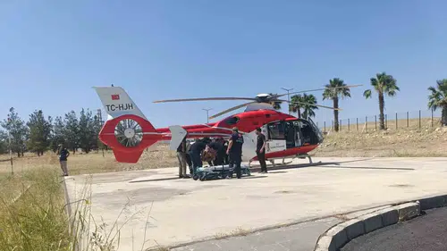 Cizre'deki trafik kazasında ağır yaralanan sürücü Şanlıurfa'ya hava yoluyla nakledildi