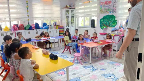 Çermik ilçesinde miniklerin yaz dönemi eğitim mesaisi başladı