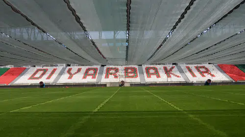 Diyarbakır Stadyumu kavurucu sıcaklara karşı özel soğutma sistemiyle önlem aldı