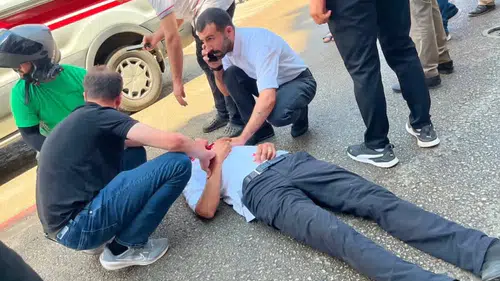 Elazığ merkezde yolun karşısına geçmek isteyen kişi otomobil çarpmasıyla yaralandı