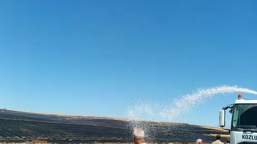 Siirt Kurtalan'da hasat öncesi büyük buğday tarlası yangını
