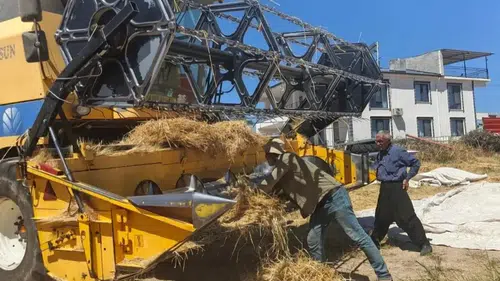 Ağın ilçesinde hasat dönemi biçerdöver kontrolleri başladı