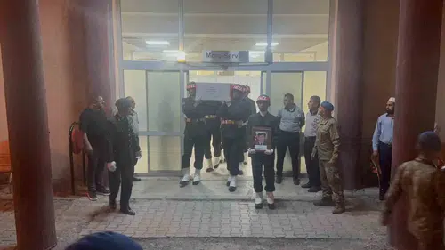 Zirve tırmanışında can veren emekli astsubay memleketine dualarla uğurlandı
