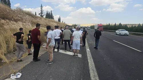 Şanlıurfa'da kontrolden çıkan cip şarampole yuvarlandı
