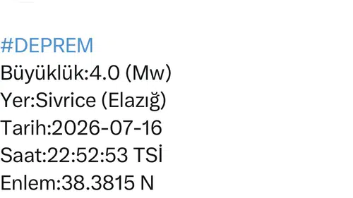 Sivrice merkezli deprem bölgede kısa süreli paniğe neden oldu?