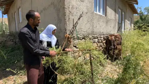 Hakkari'de geçim kaynağını kaybeden aileye devlet ve hayırseverlerden büyük destek