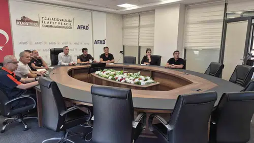 Elazığ olası afetlere karşı risk planlarını masaya yatırdı