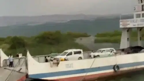 Elazığ'da fırtına feribot seferlerini aksattı