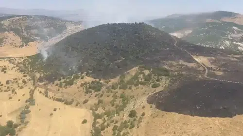 Karakoçan ormanlarında çıkan yangın ekiplerin yoğun çabasıyla kontrol altına alındı