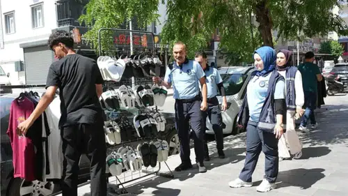 Bismil'de kaldırım işgaline "sabır taşı" çatladı: Belediye operasyon için düğmeye bastı