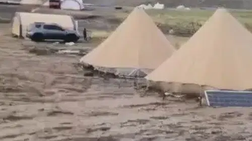 Tunceli Elmalı Yaylası'nda şiddetli yağış üreticileri zor durumda bıraktı