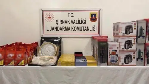Jandarmanın Şırnak operasyonunda 23 milyonluk kaçak malzeme ele geçirildi