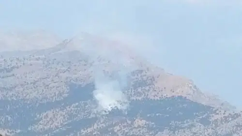 Kalems Dağı’nda yangın, ekipler bölgede