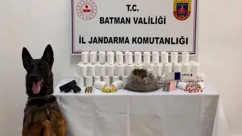 Batman merkezli düzenlenen narkotik operasyonunda çok sayıda uyuşturucu madde bulundu